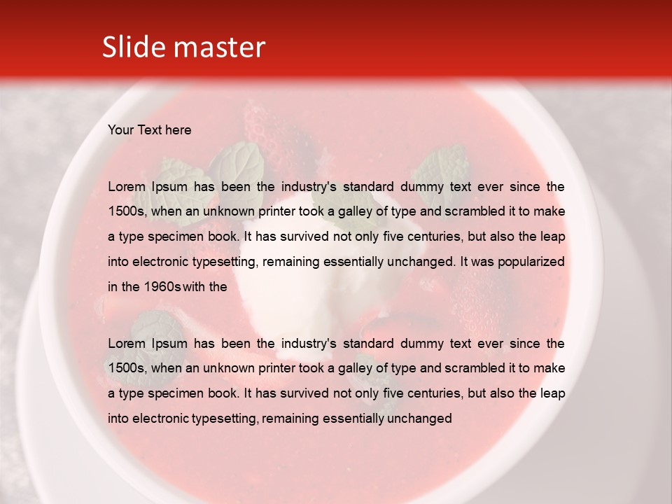 Cold Fruit Food And Drink PowerPoint Template