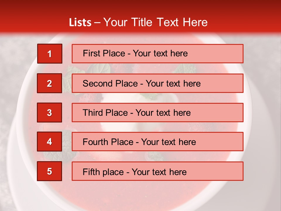 Cold Fruit Food And Drink PowerPoint Template