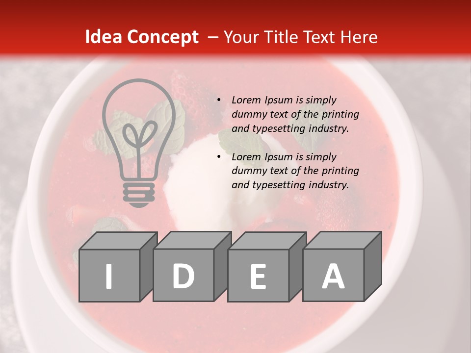 Cold Fruit Food And Drink PowerPoint Template