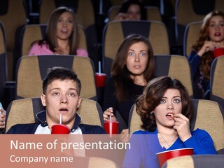 Dark Nightlife Watching PowerPoint Template