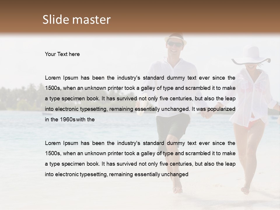 Happy Girl Tourism PowerPoint Template