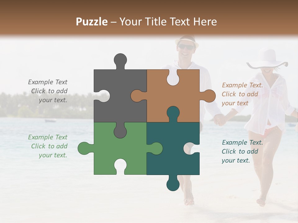 Happy Girl Tourism PowerPoint Template