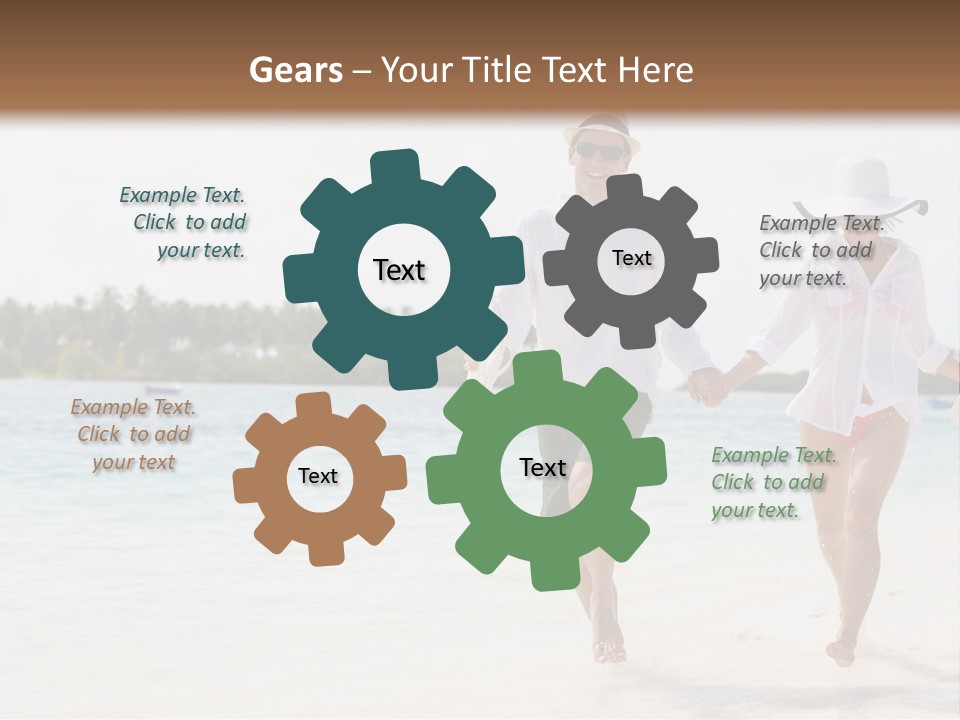 Happy Girl Tourism PowerPoint Template