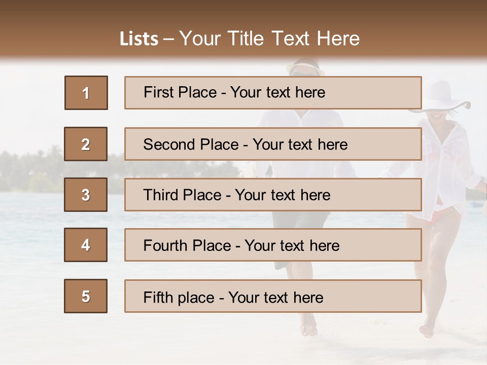 Happy Girl Tourism PowerPoint Template