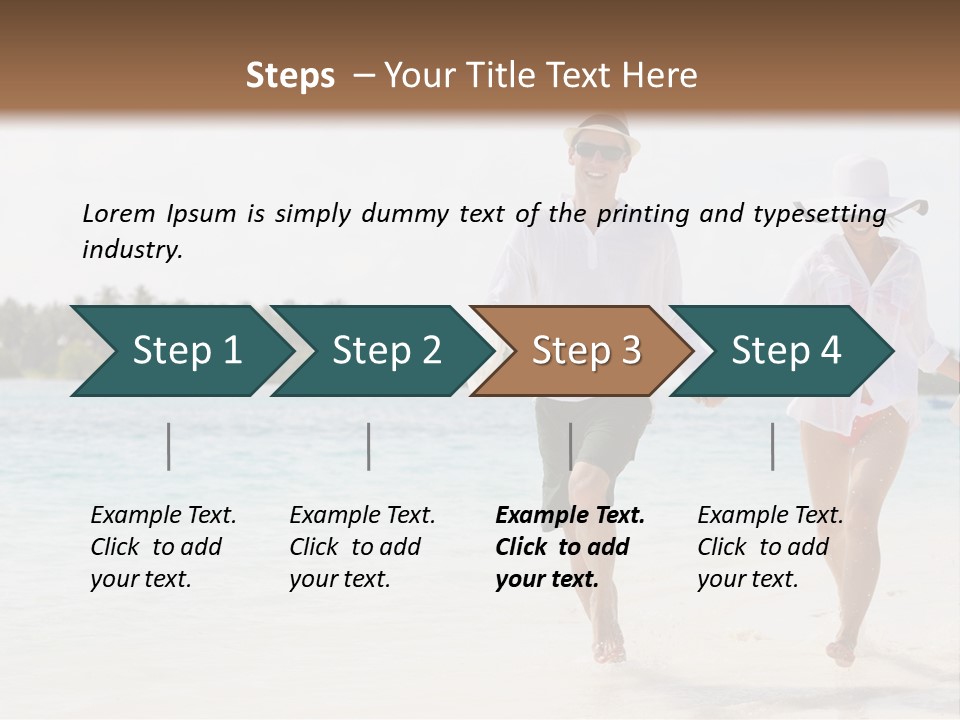 Happy Girl Tourism PowerPoint Template