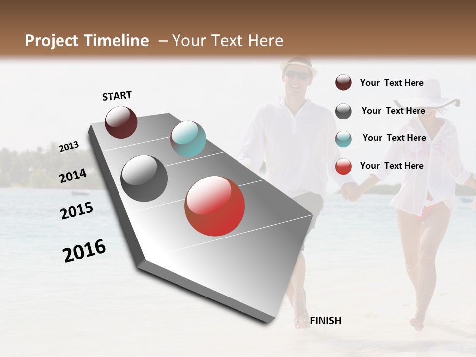 Happy Girl Tourism PowerPoint Template