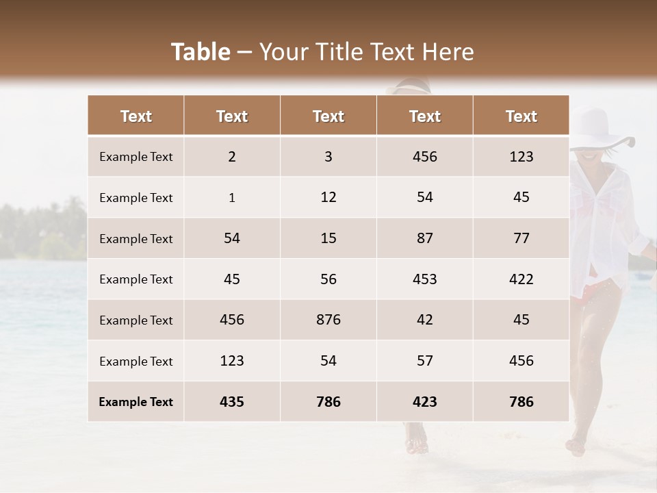 Happy Girl Tourism PowerPoint Template