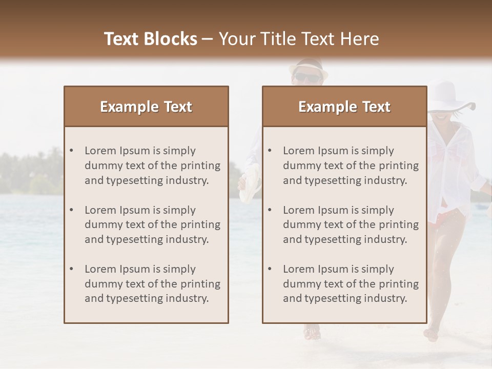 Happy Girl Tourism PowerPoint Template