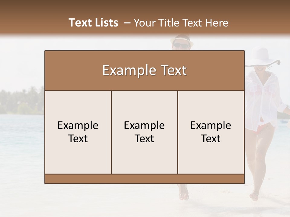 Happy Girl Tourism PowerPoint Template