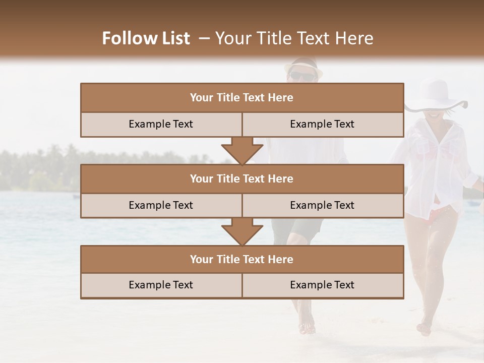 Happy Girl Tourism PowerPoint Template