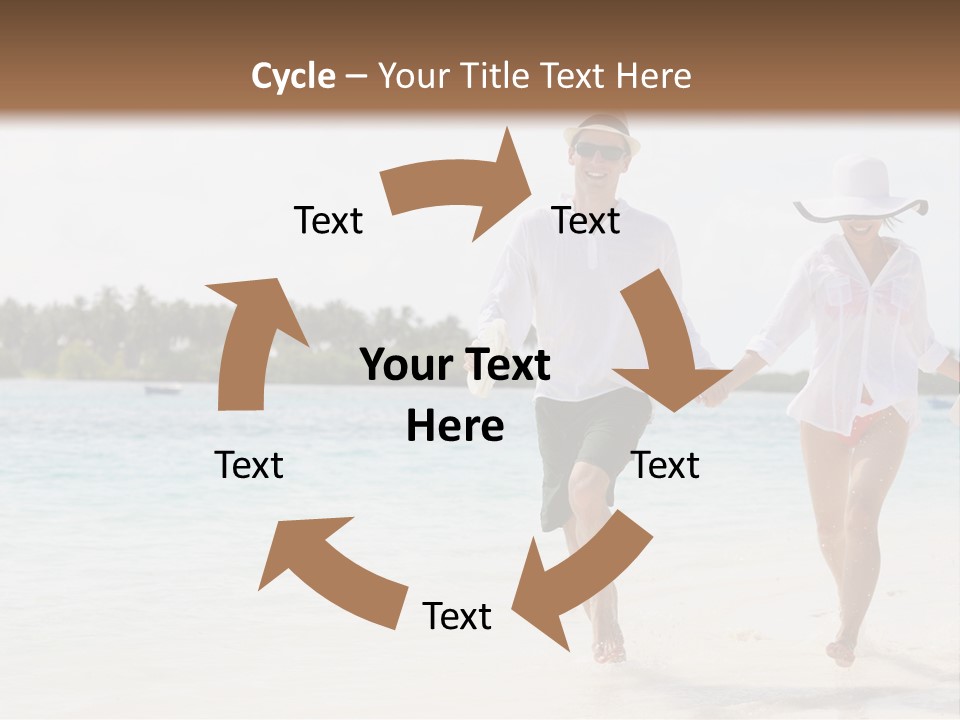 Happy Girl Tourism PowerPoint Template