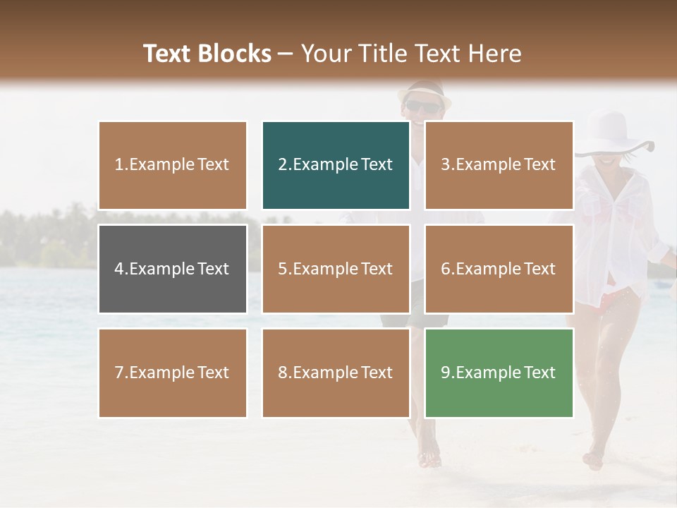 Happy Girl Tourism PowerPoint Template