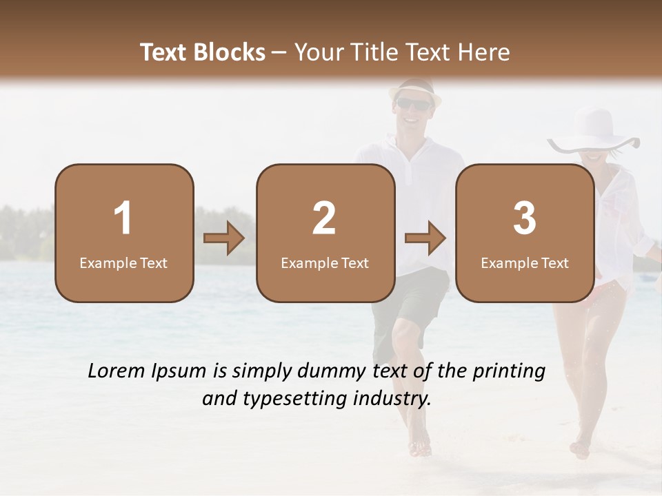 Happy Girl Tourism PowerPoint Template