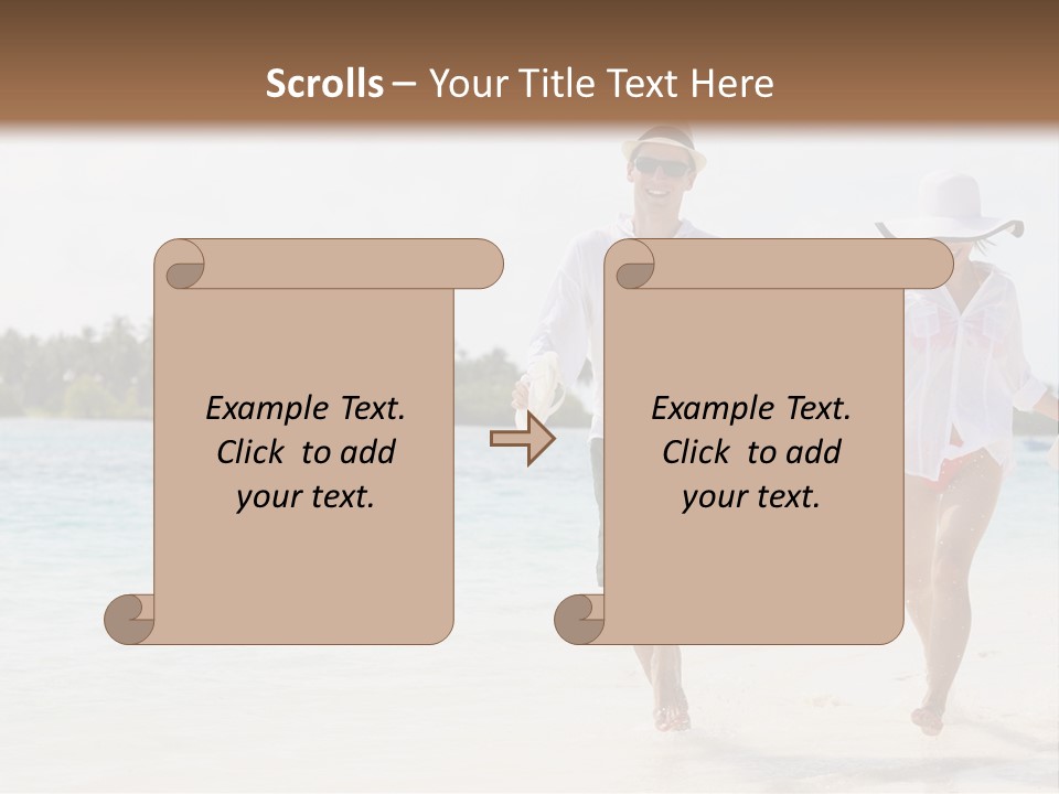 Happy Girl Tourism PowerPoint Template