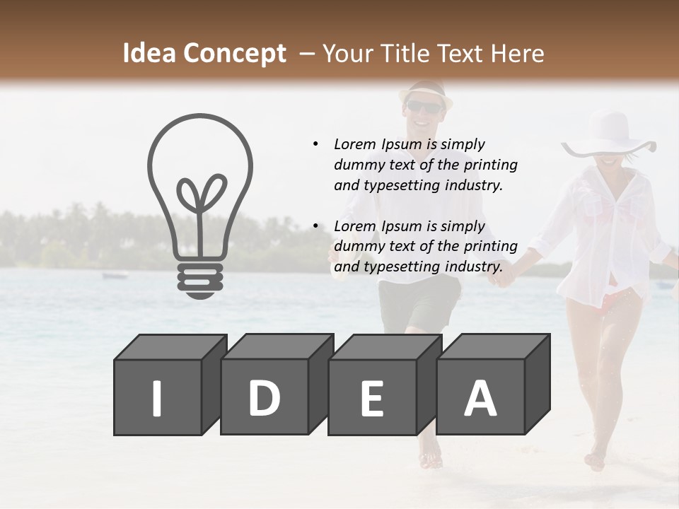 Happy Girl Tourism PowerPoint Template