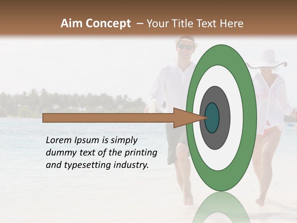 Happy Girl Tourism PowerPoint Template