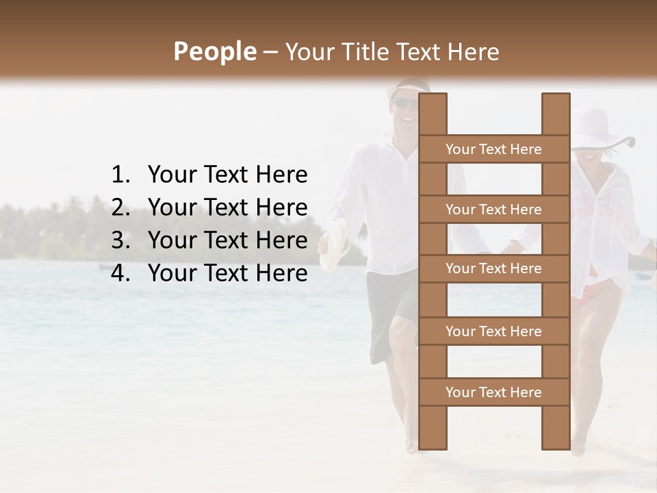 Happy Girl Tourism PowerPoint Template