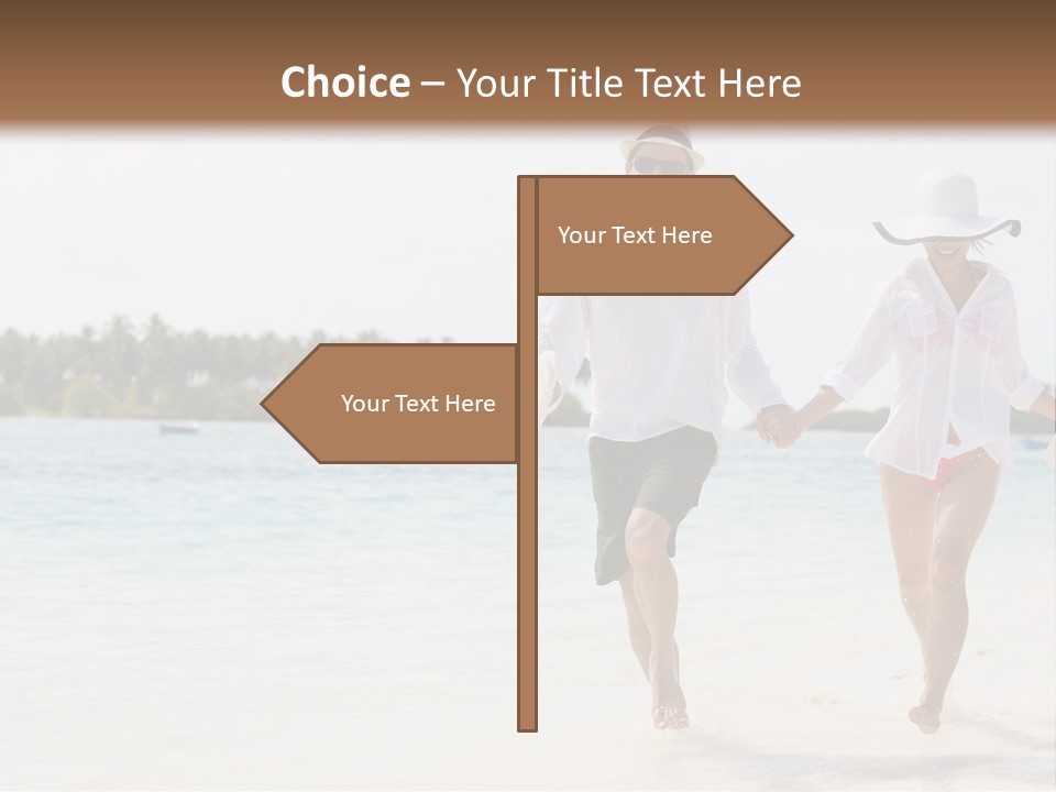 Happy Girl Tourism PowerPoint Template