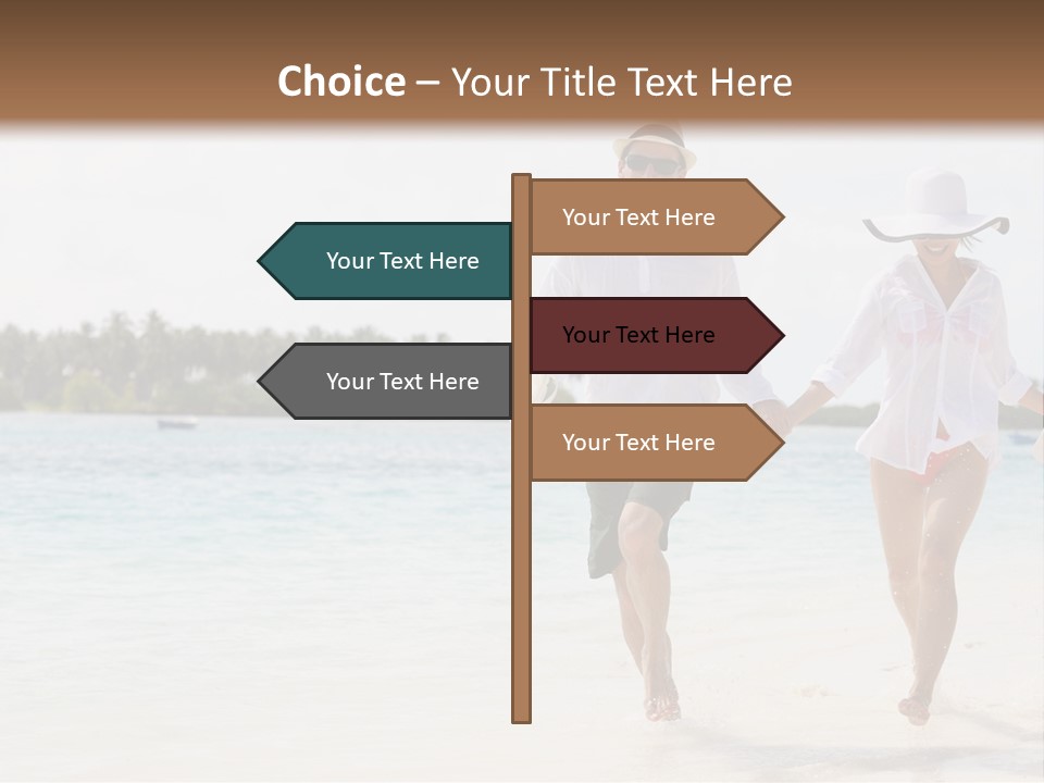 Happy Girl Tourism PowerPoint Template