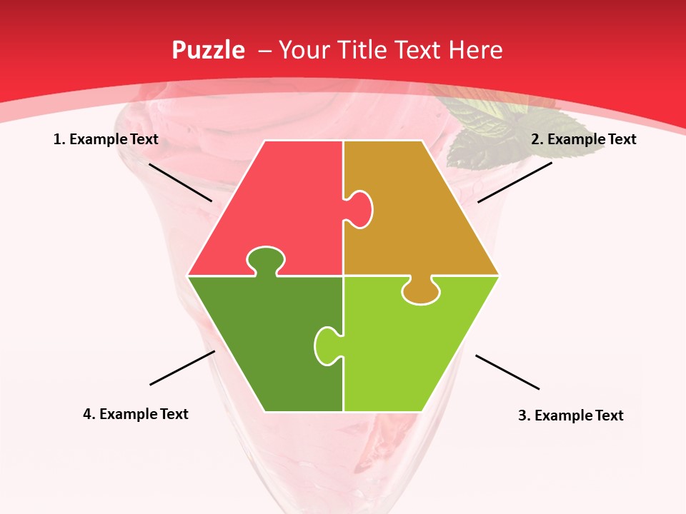 Yoghurt Eating Sweet PowerPoint Template