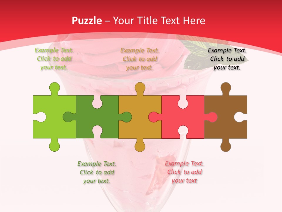 Yoghurt Eating Sweet PowerPoint Template