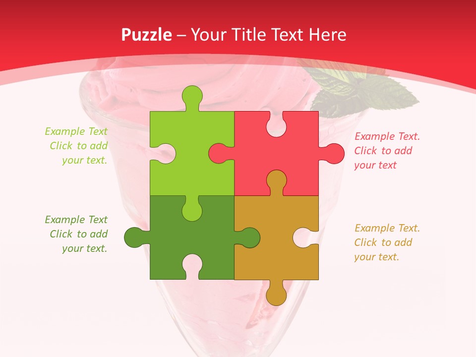 Yoghurt Eating Sweet PowerPoint Template