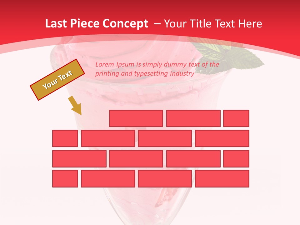 Yoghurt Eating Sweet PowerPoint Template