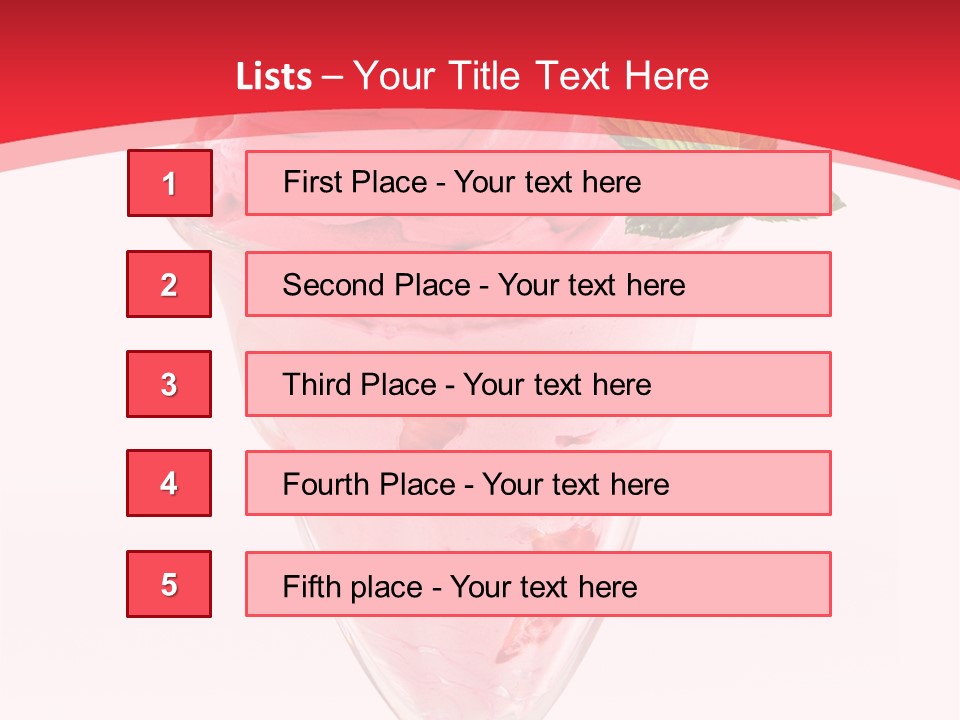 Yoghurt Eating Sweet PowerPoint Template