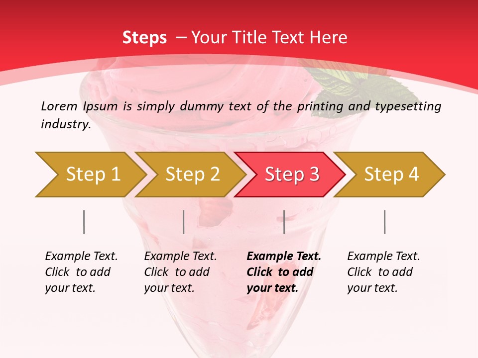 Yoghurt Eating Sweet PowerPoint Template