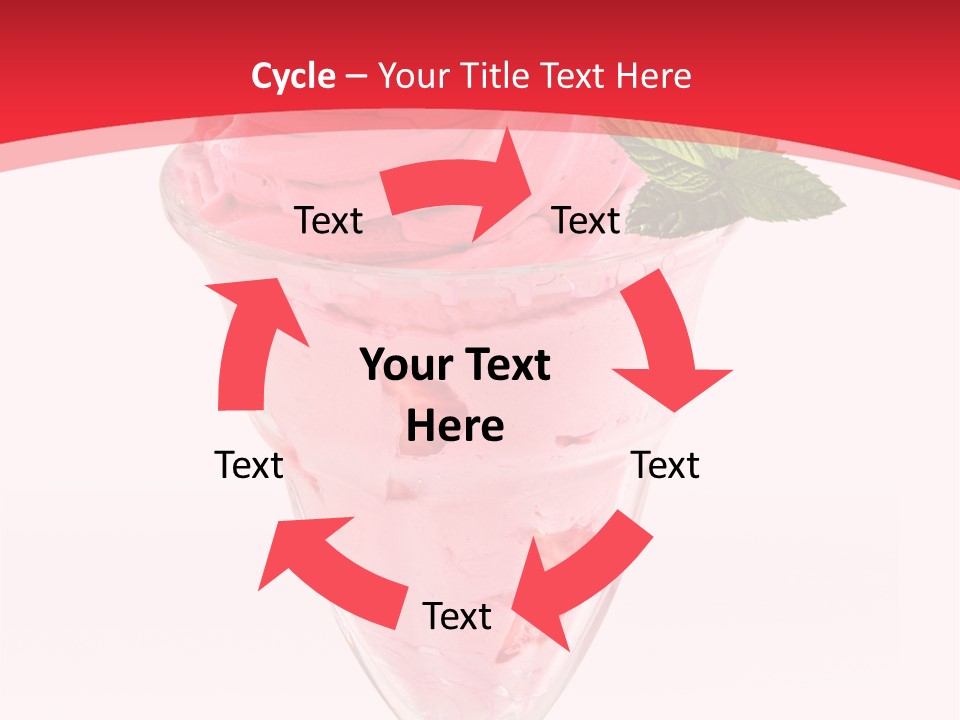 Yoghurt Eating Sweet PowerPoint Template