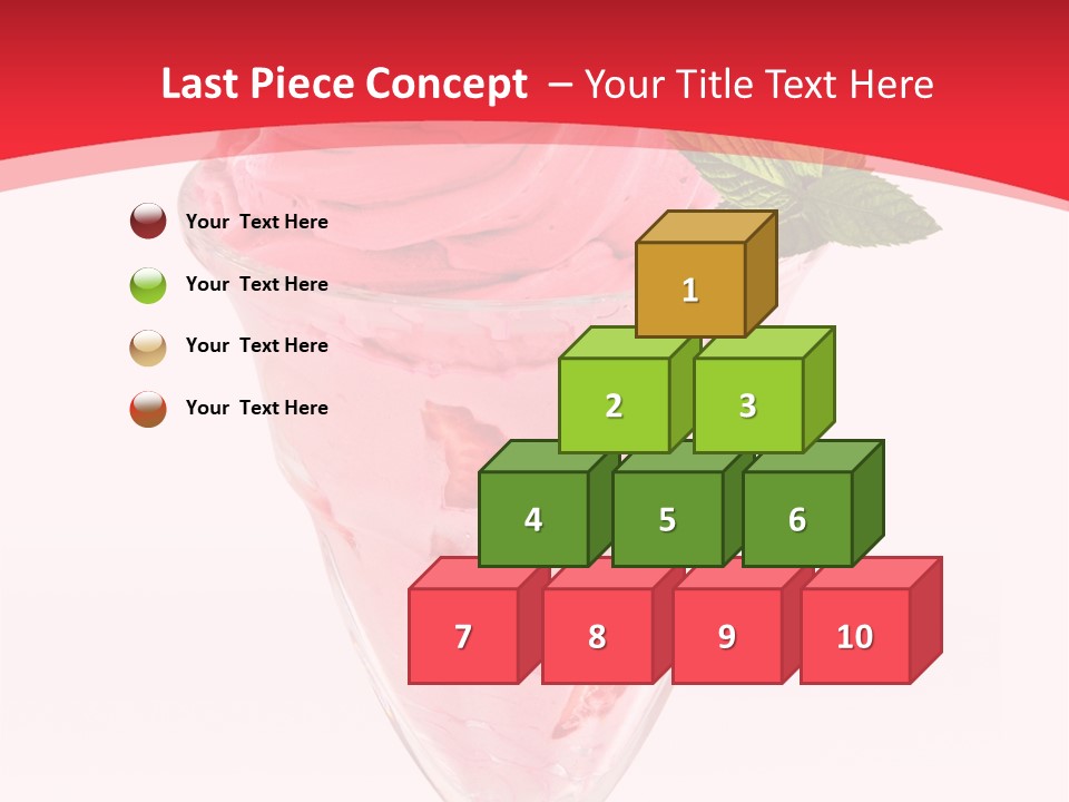 Yoghurt Eating Sweet PowerPoint Template