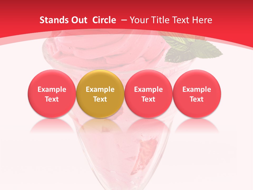 Yoghurt Eating Sweet PowerPoint Template