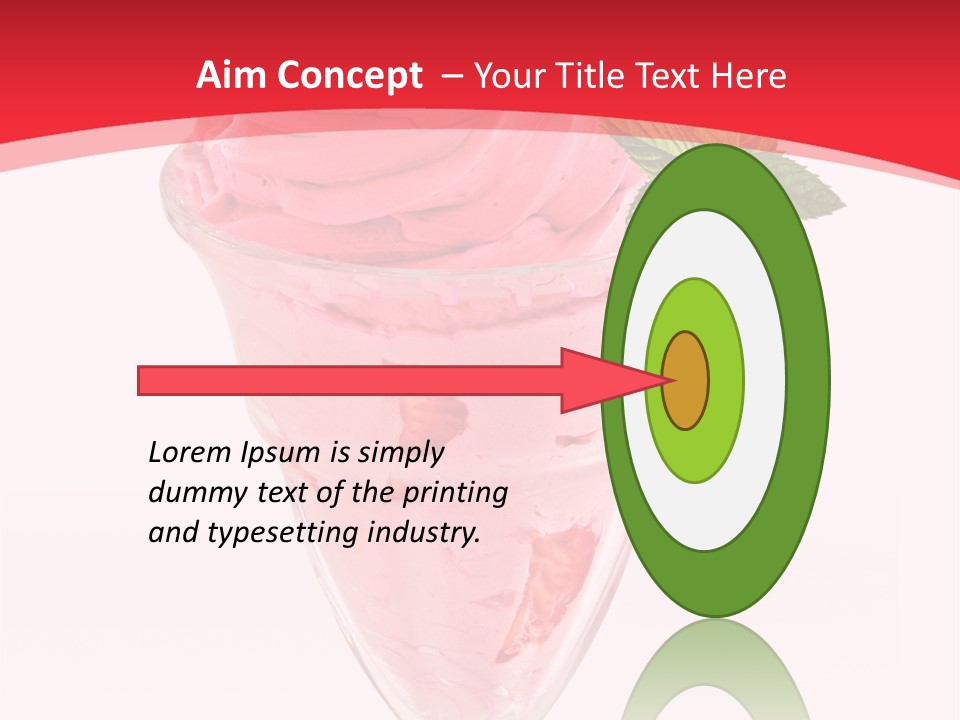 Yoghurt Eating Sweet PowerPoint Template