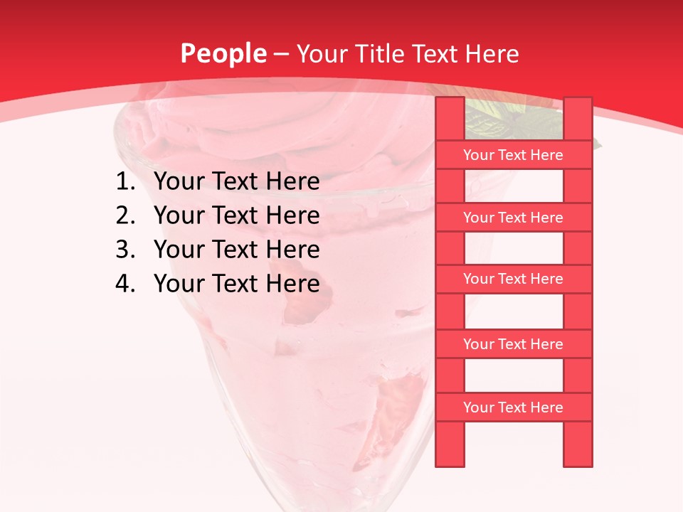 Yoghurt Eating Sweet PowerPoint Template