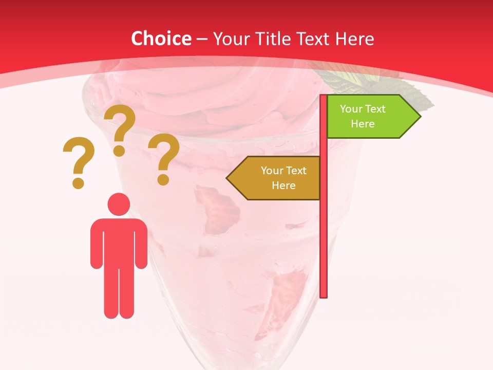 Yoghurt Eating Sweet PowerPoint Template