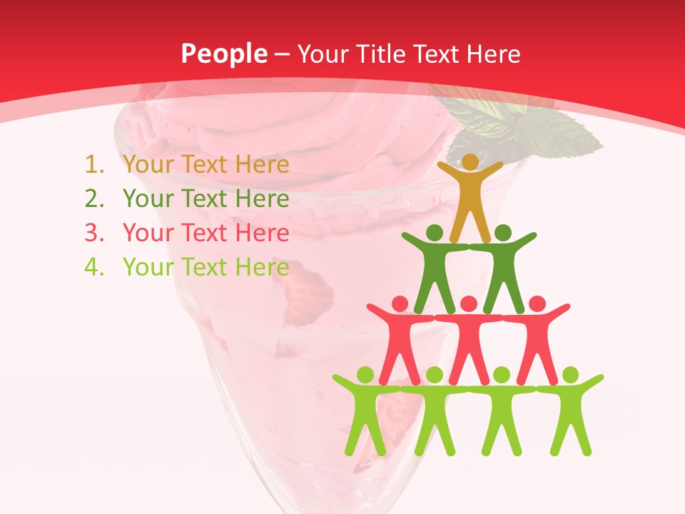 Yoghurt Eating Sweet PowerPoint Template