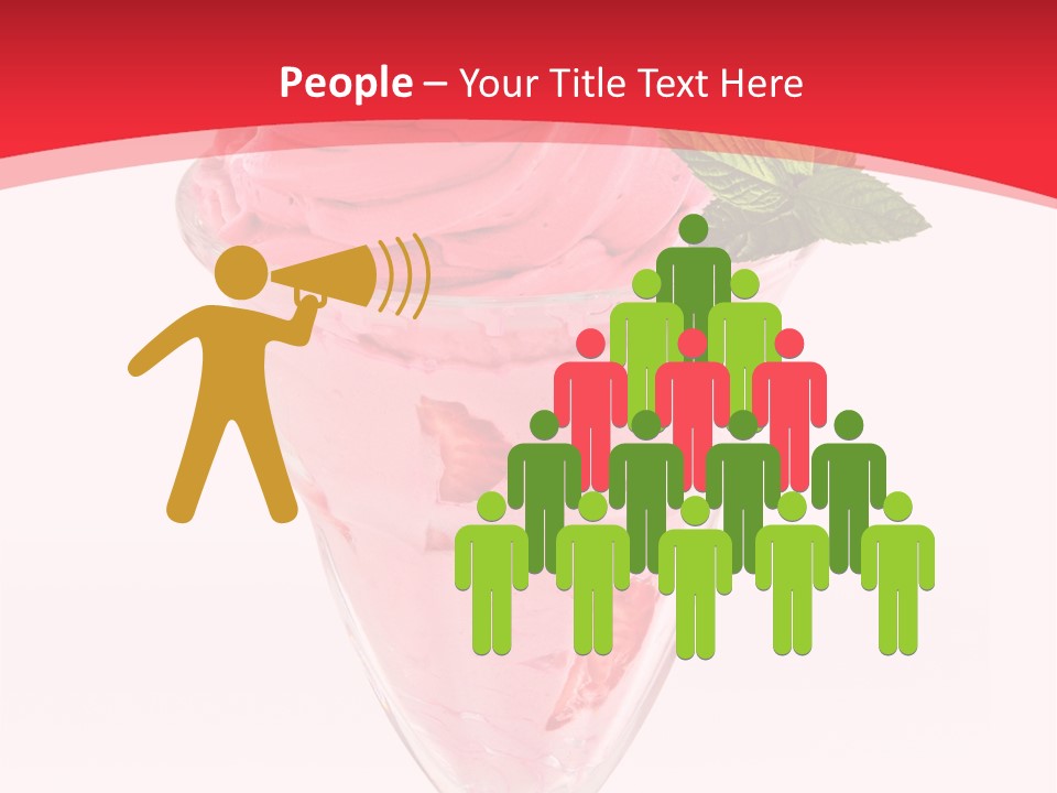 Yoghurt Eating Sweet PowerPoint Template