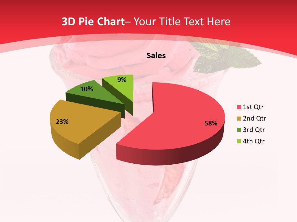 Yoghurt Eating Sweet PowerPoint Template