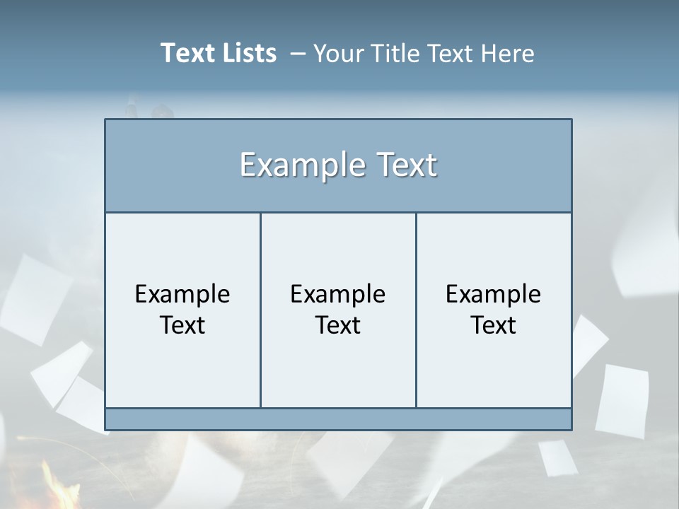 Flying Social Employment PowerPoint Template