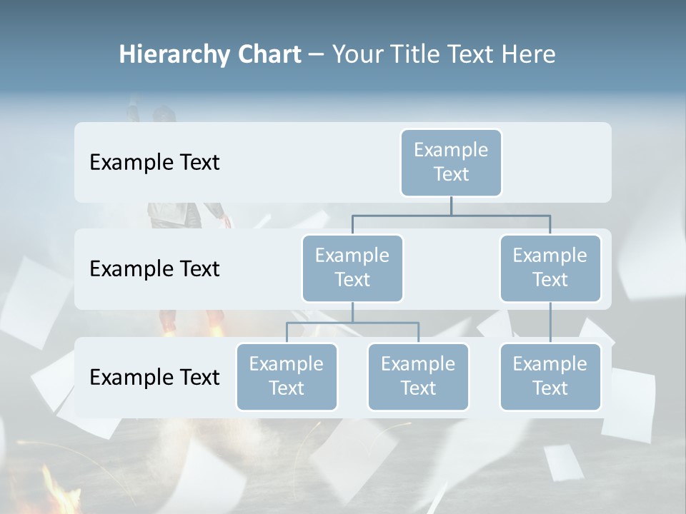 Flying Social Employment PowerPoint Template