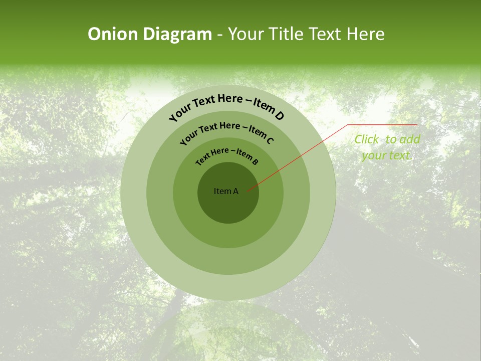 Branches Bark Green Wood PowerPoint Template