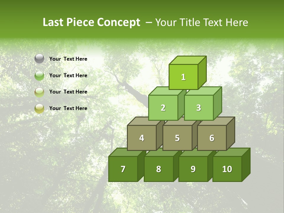 Branches Bark Green Wood PowerPoint Template