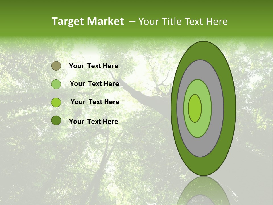 Branches Bark Green Wood PowerPoint Template