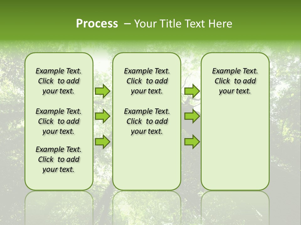 Branches Bark Green Wood PowerPoint Template