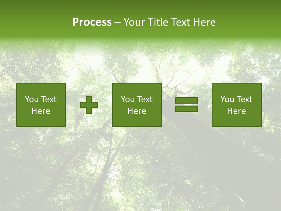 Branches Bark Green Wood PowerPoint Template