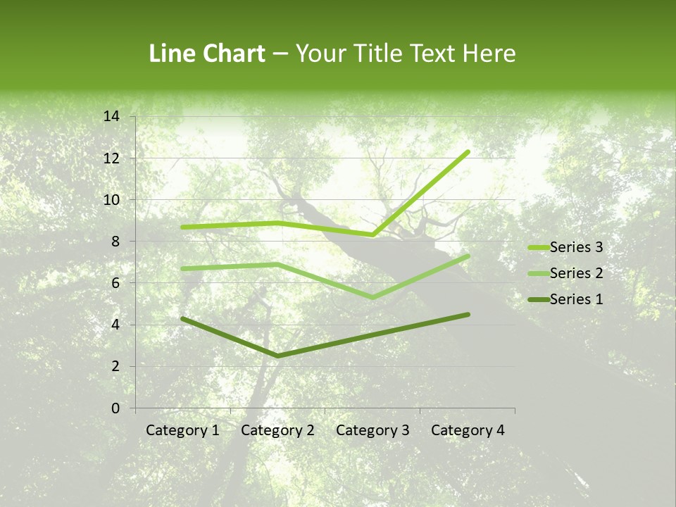 Branches Bark Green Wood PowerPoint Template