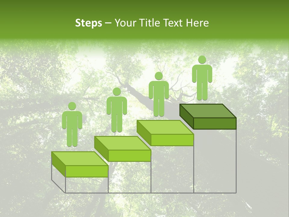 Branches Bark Green Wood PowerPoint Template