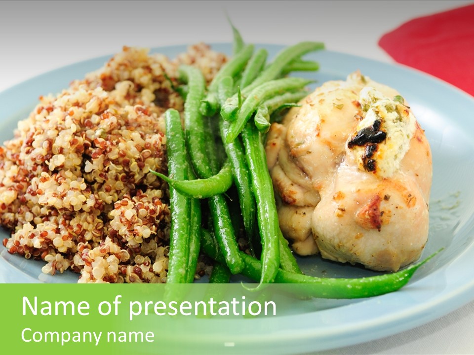 Goat Cheese Dinner Beans PowerPoint Template