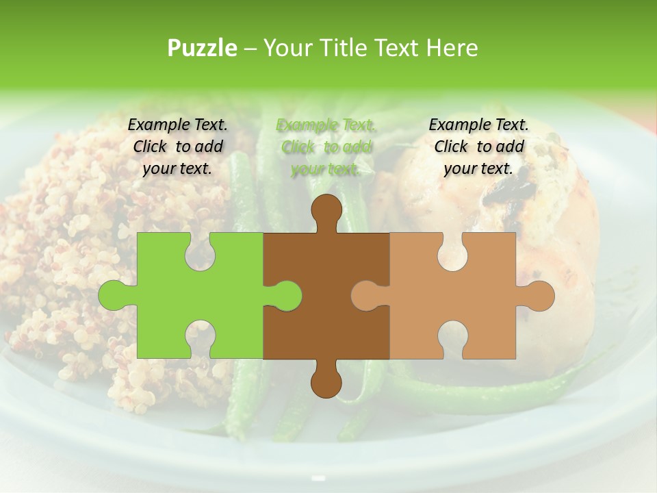 Goat Cheese Dinner Beans PowerPoint Template