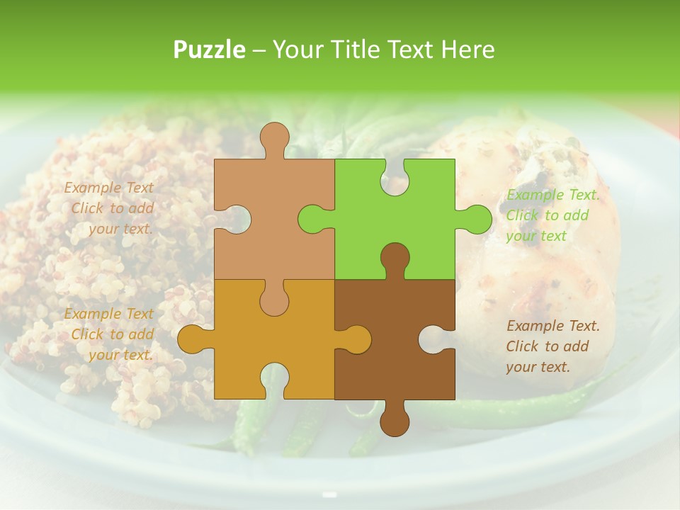 Goat Cheese Dinner Beans PowerPoint Template